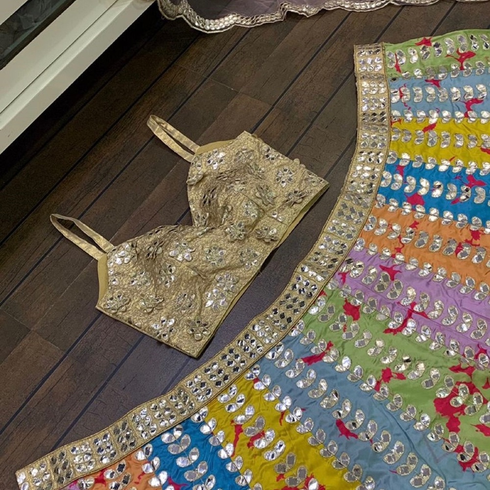 Lehenga choli rainbow